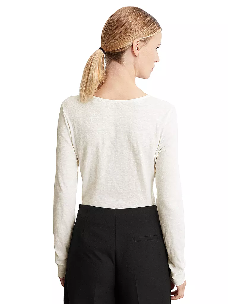 MARC O'POLO Langarmshirt  weiss