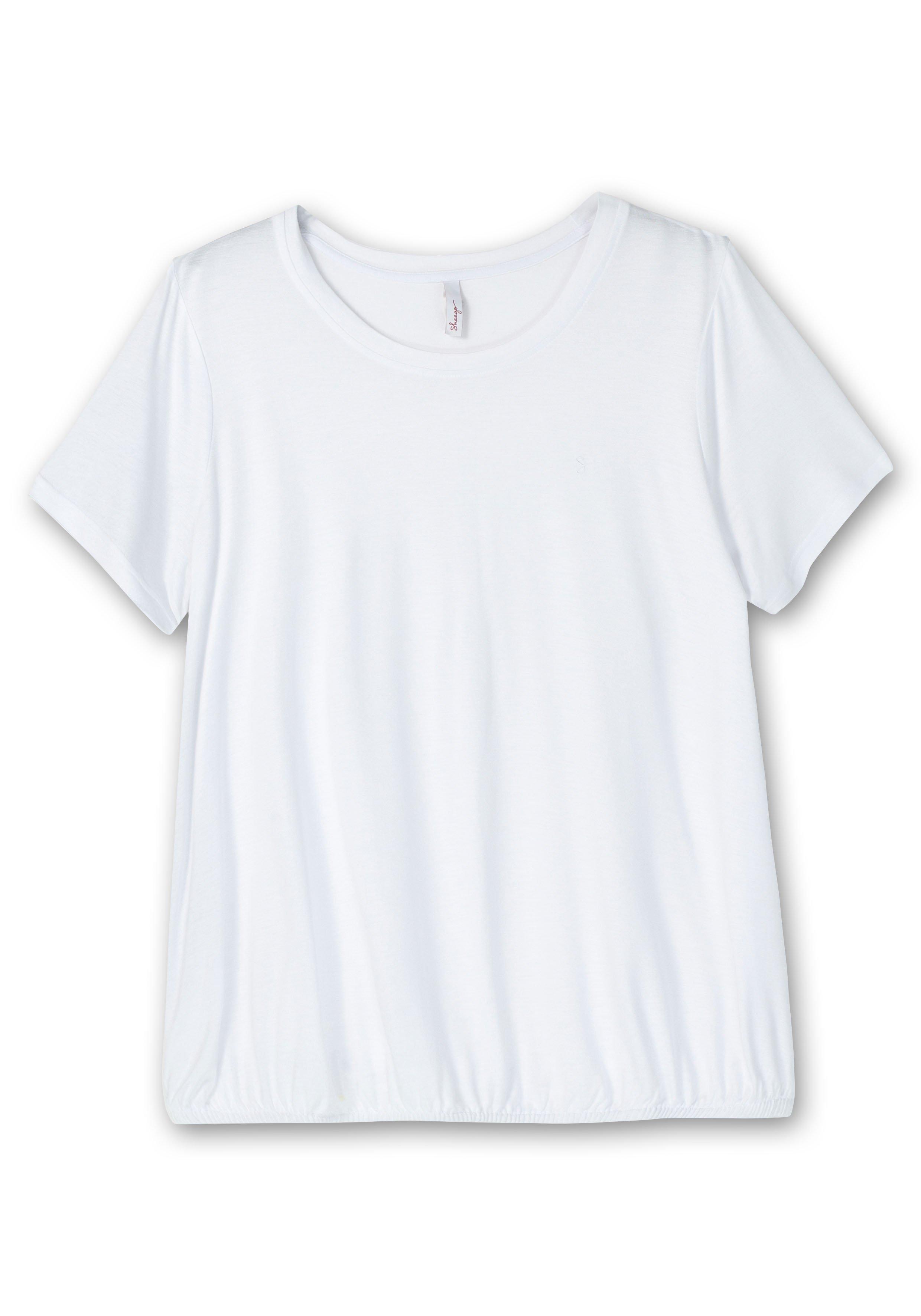 Doppelpack T-Shirts, mit Saum-Gummizug