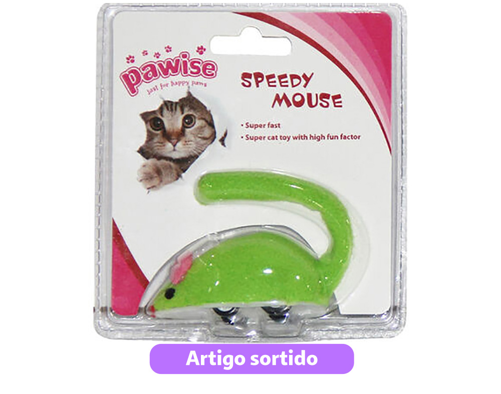 BRINQUEDO PARA GATO PAWISE SPEEDY MOUSE MODELOS SORTIDOS