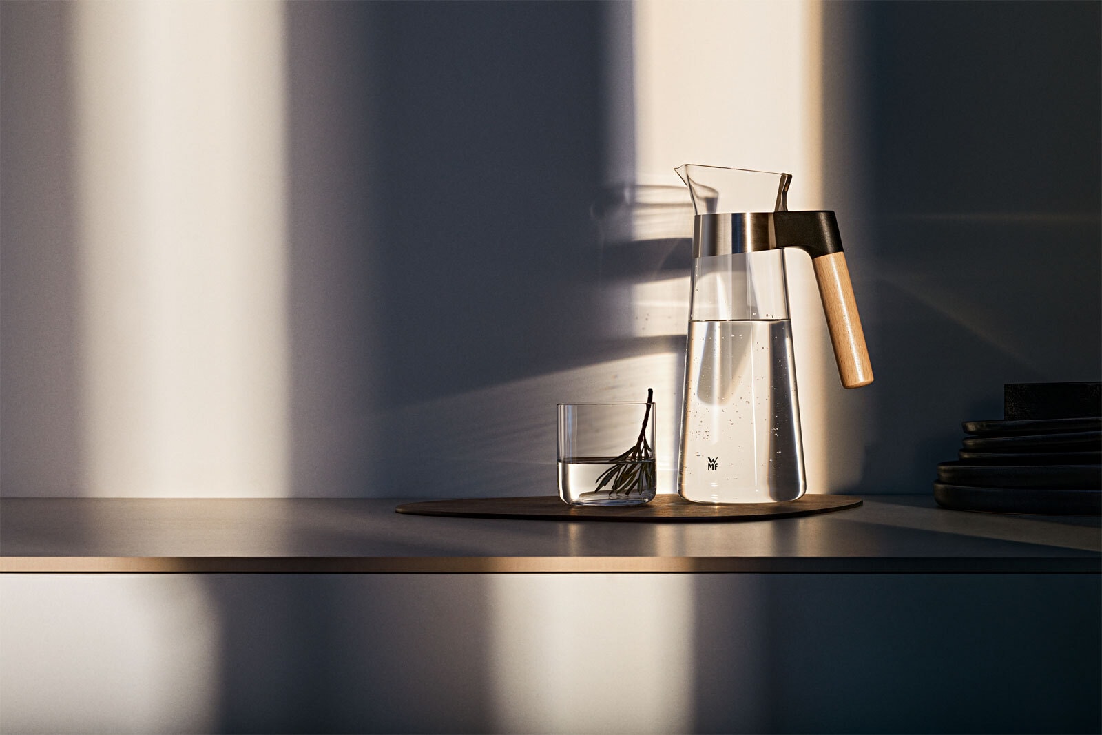 WMF Wasserkaraffe KINEO 1000 ml Borosilikatglas