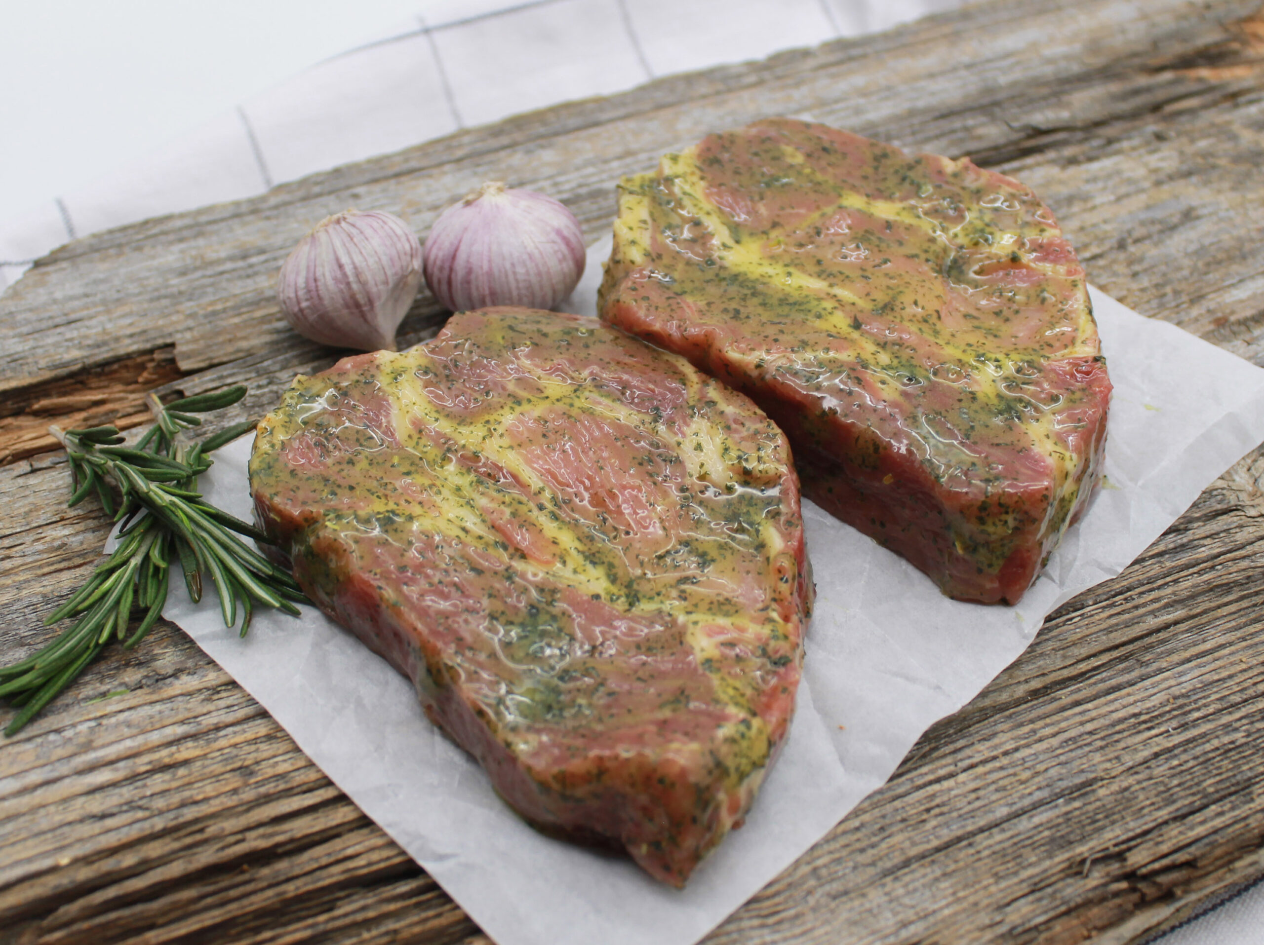Schweinekamm Steak – Kräuter, mariniert