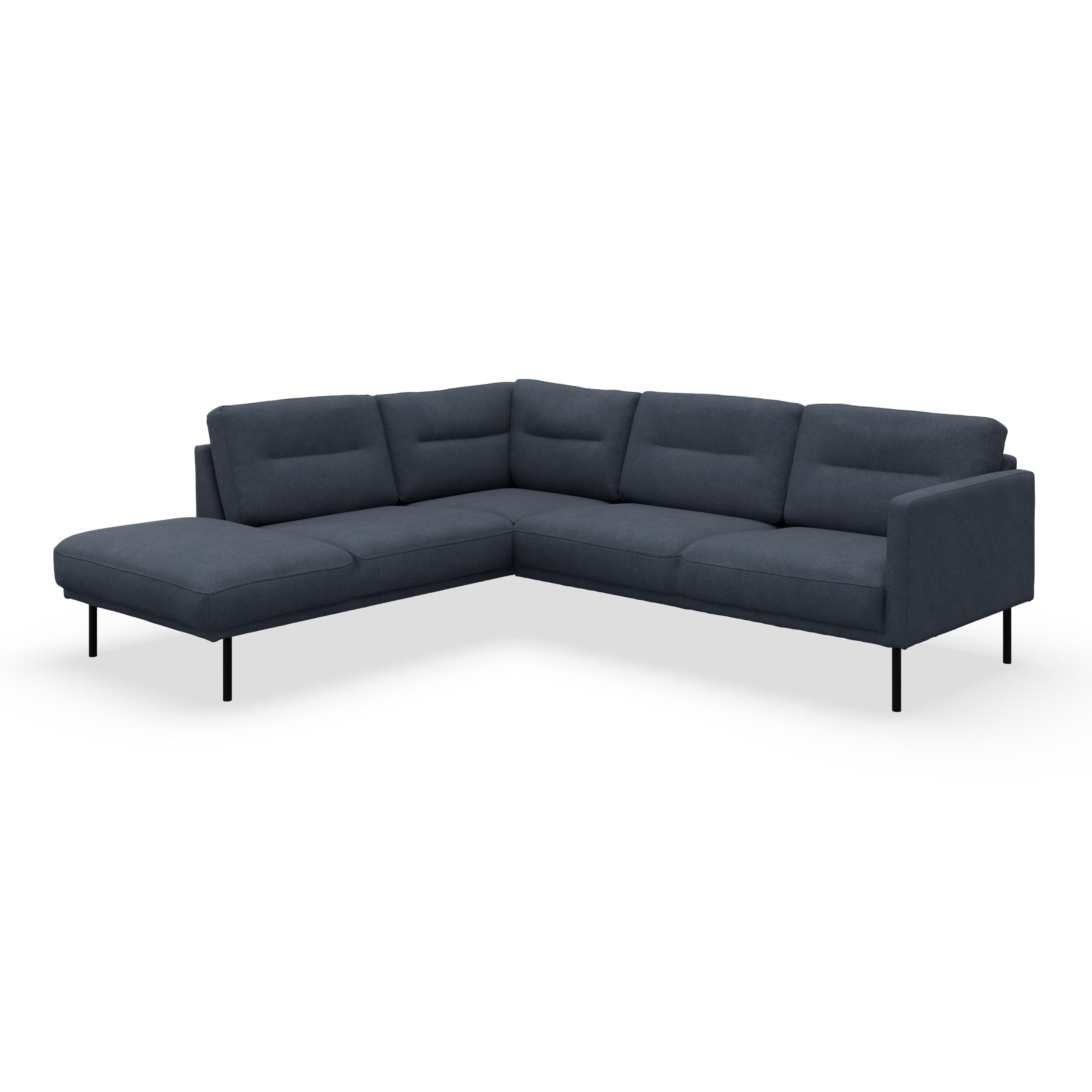 Larvik venstrevendt hjørnesofa med pufafslutning