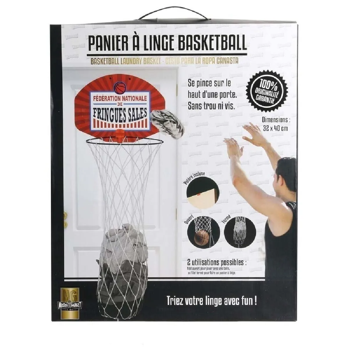 Mister Gadget Panier de basket à linge