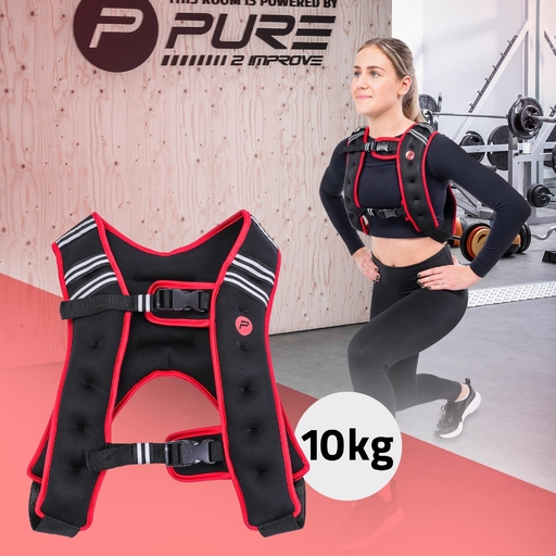 Colete de levantamento de peso Pure2improve de neoprene de 10 kg