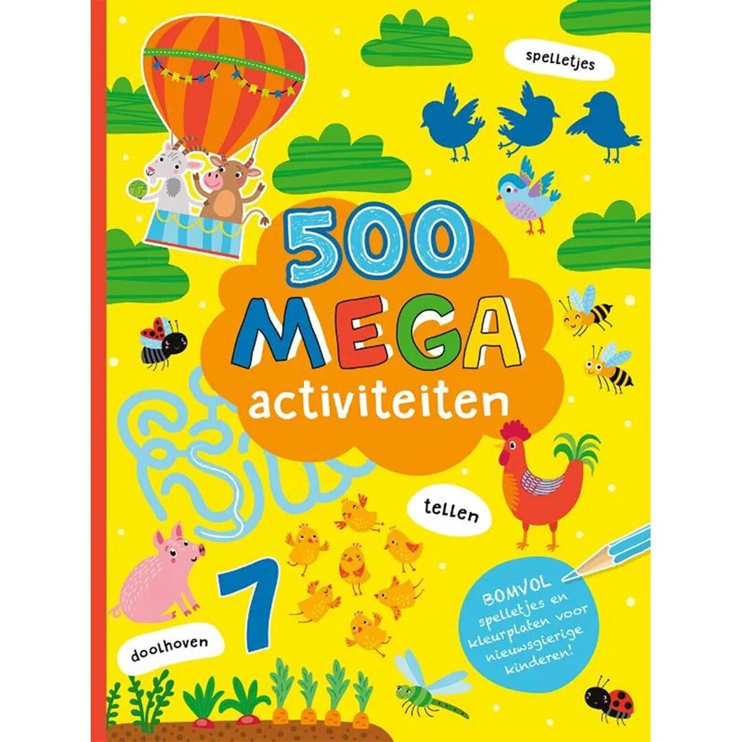 Uitgeverij rebo activiteitenboek 500 mega activiteiten