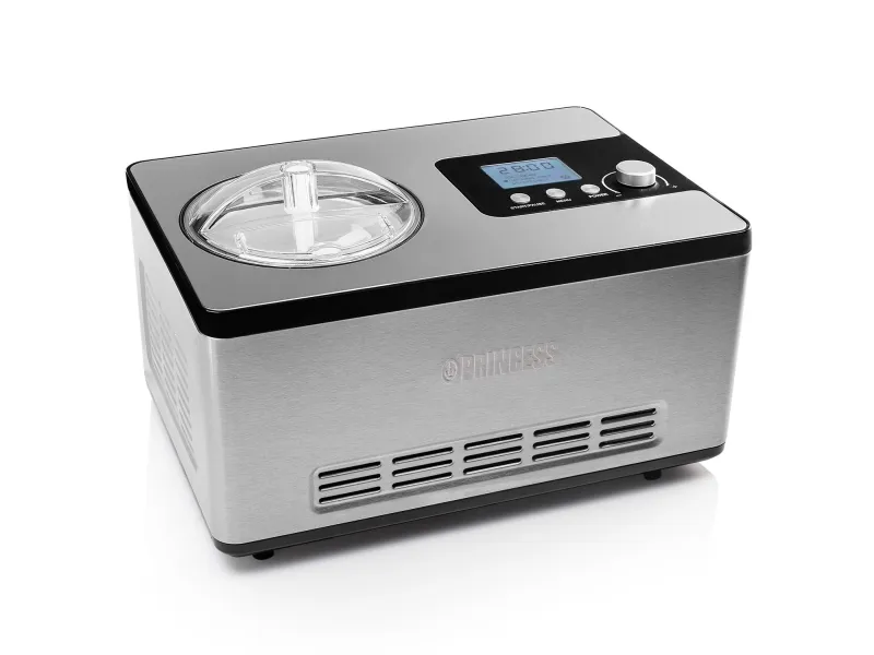 Princess 282604, Kompressor ismaskine, 2 L, 20 min., 1 skåle, LCD, 1,4 m