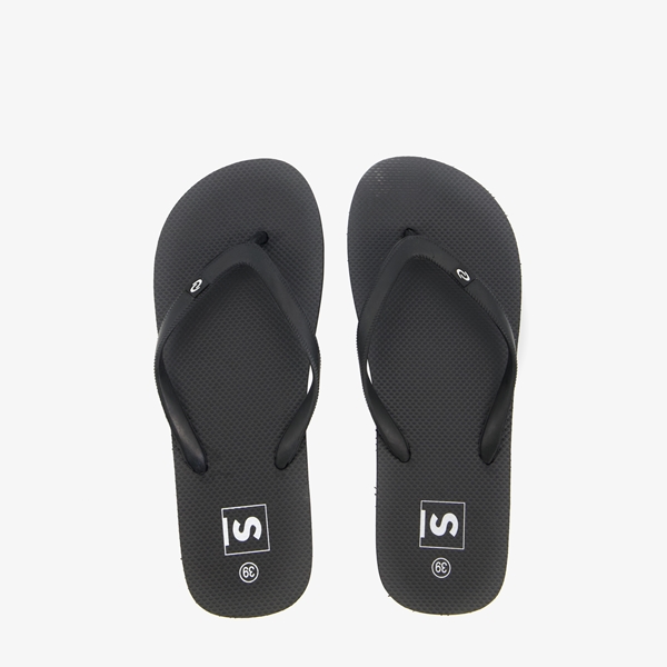 Dames teenslippers zwart