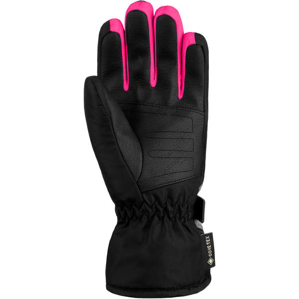 Gant de ski REUSCH FLASH GORE-TEX JR BLACK/BLACK MELANGE/PINK GLO