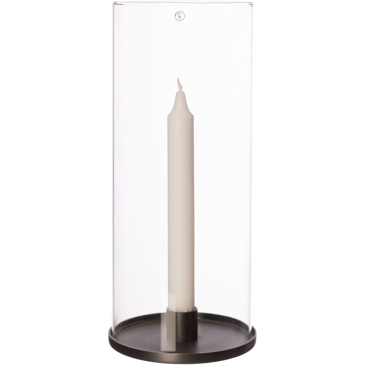 Lanterne til kronelys, svart aluminium