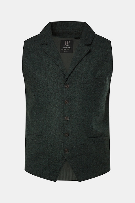 JP 1880 Tweed-Weste FLEXNAMIC®, Revers, Strickrücken