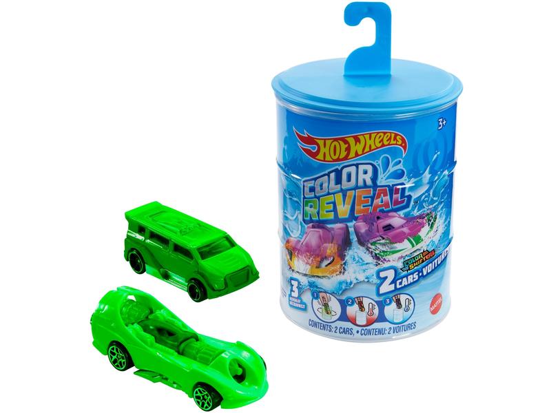 Hot Wheels Color Reveal Die-Cast 2er-Pack Fahrzeuge mit Farbwechsel- und Überraschungseffekt