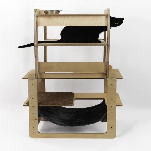 Torre para Gatos Caudania - Te vejo lá em cima? - Marrom
