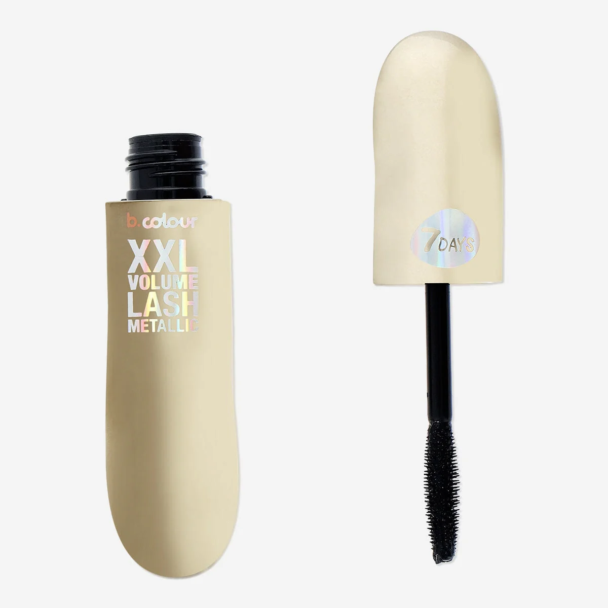 Metallisk mascara fra 7DAYS B.COLOUR - 08 Sort