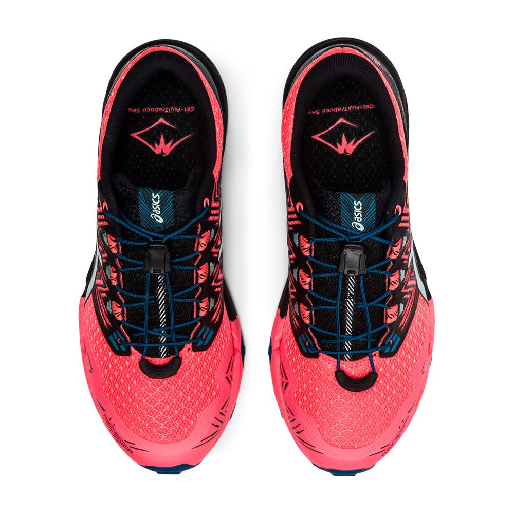Asics GEL-FUJITRABUCO SKY - Chaussures trail Femme blazing coral/clear blue