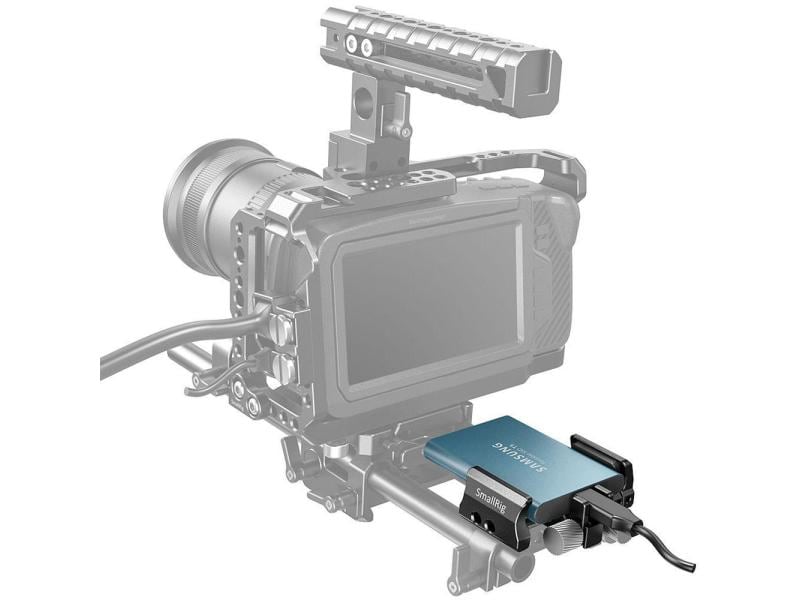 Smallrig Universal Holder for External SSD Zur Montage einer SSD-Festplatte und abnehmbarem Cold Shoe