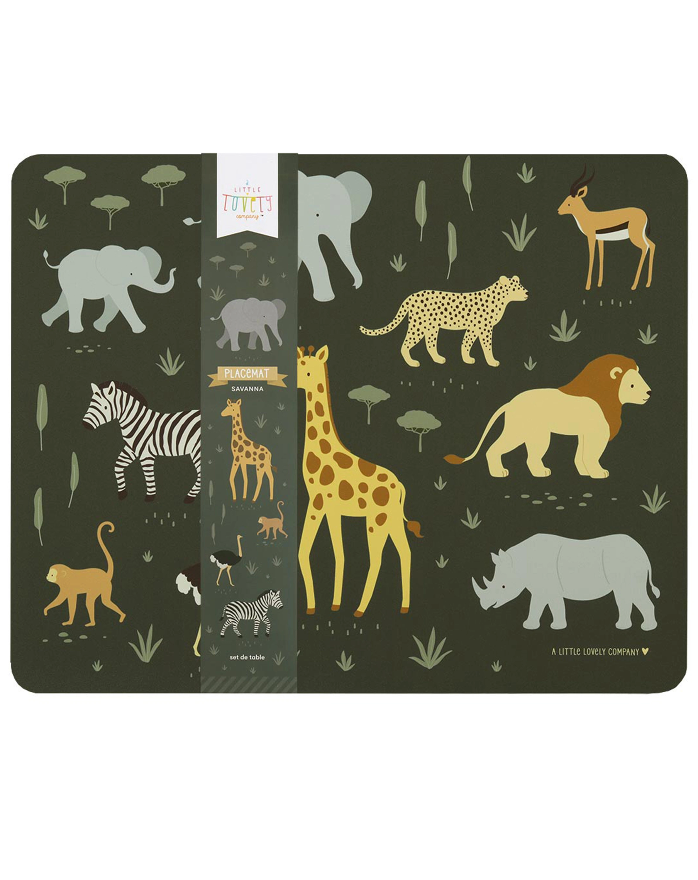 Tischset SAVANNA (43x34) in grün