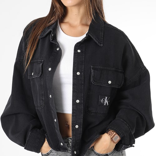 Veste Jean Crop Femme 2113 Noir