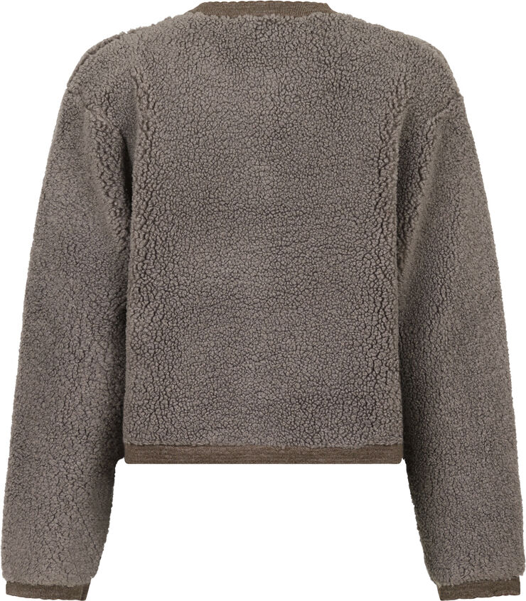 Neo Noir Limo Fluffy Knit Cardigan Iron