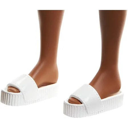 Barbie Fashionistas Puppe (brünett) mit grünem Oberteil, Anziehpuppe, Modepuppe