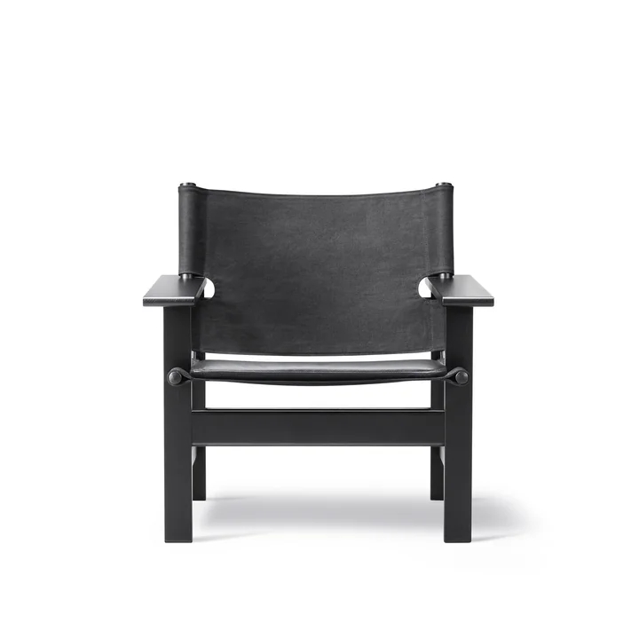 Fredericia - The Canvas Sessel, Canvas / Eiche schwarz