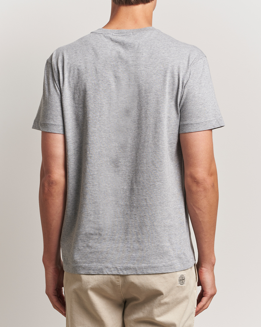 Stone Island Garment Dyed Cotton Jersey T-Shirt Grey Melange