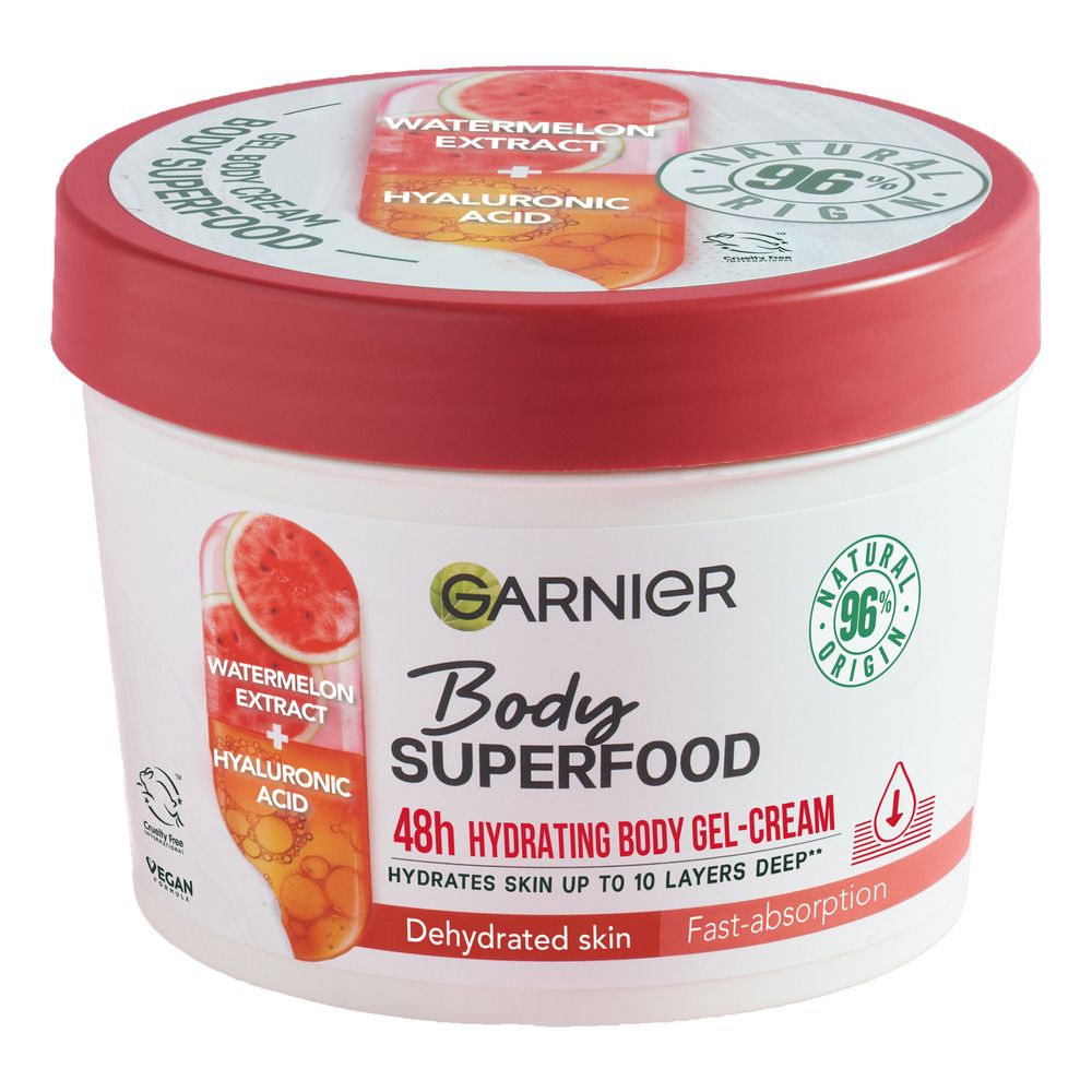 Garnier Body Superfood Watermelon Body Gel-Cream - 380 ml.