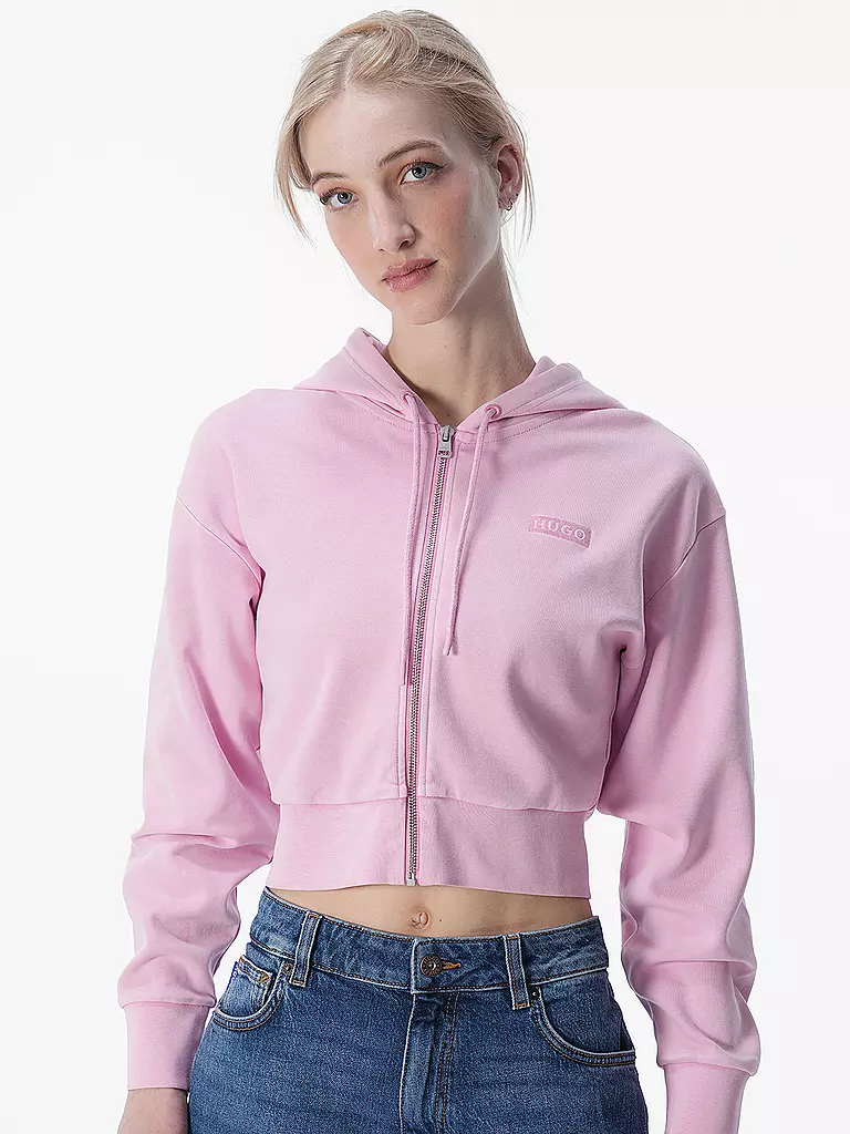 HUGO Sweatjacke DANETI rosa
