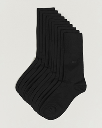 CDLP 10-Pack Bamboo Socks Black