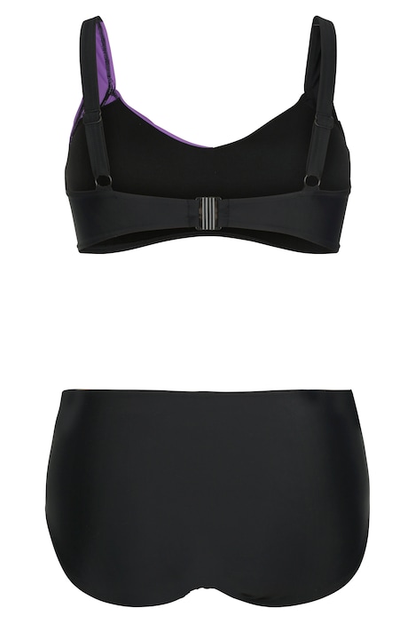 Bikini, Zweiteiler, Softschalen, zweifarbig, Drapierung