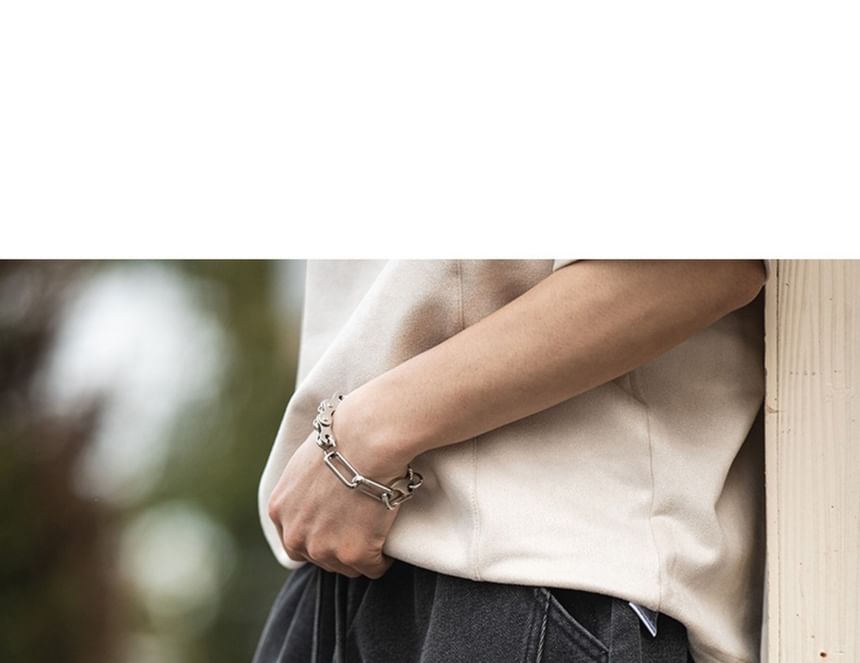 AXEN - Gewassen denim shorts met trekkoordtaille