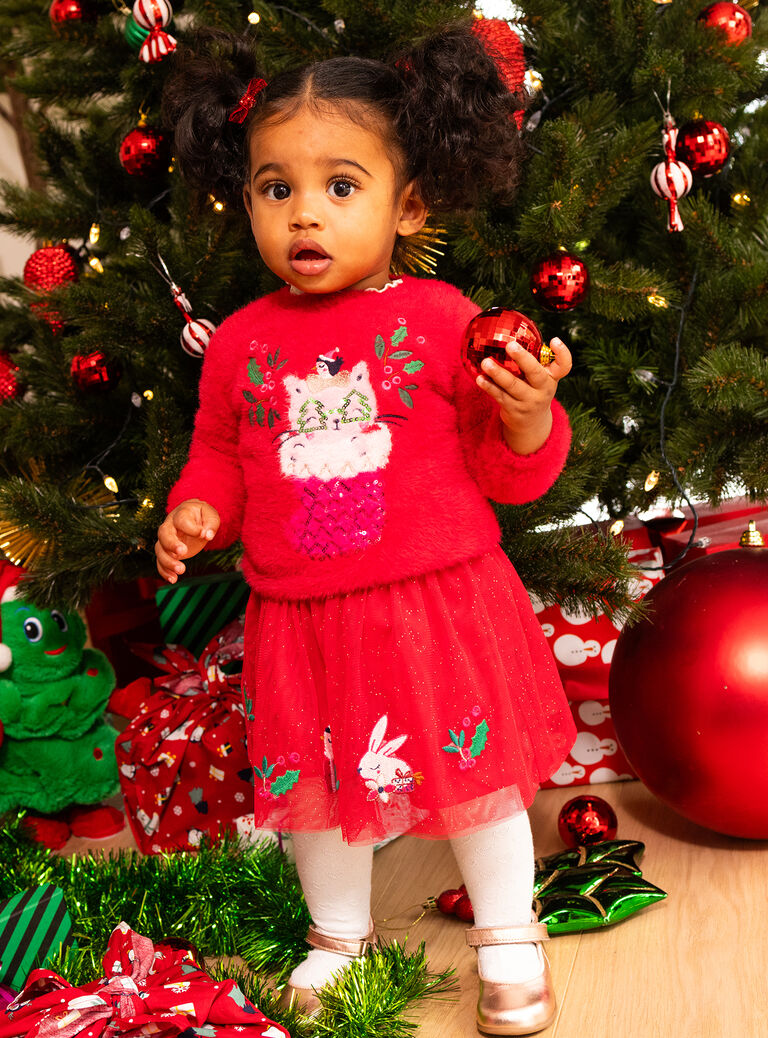 Jupe pour les fêtes de noel pour bébé fille