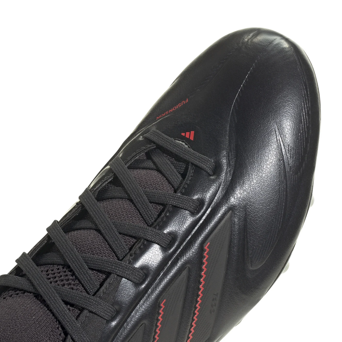Adidas Copa Pure III Pro Gras Voetbalschoenen (FG) Zwart Donkergrijs Rood