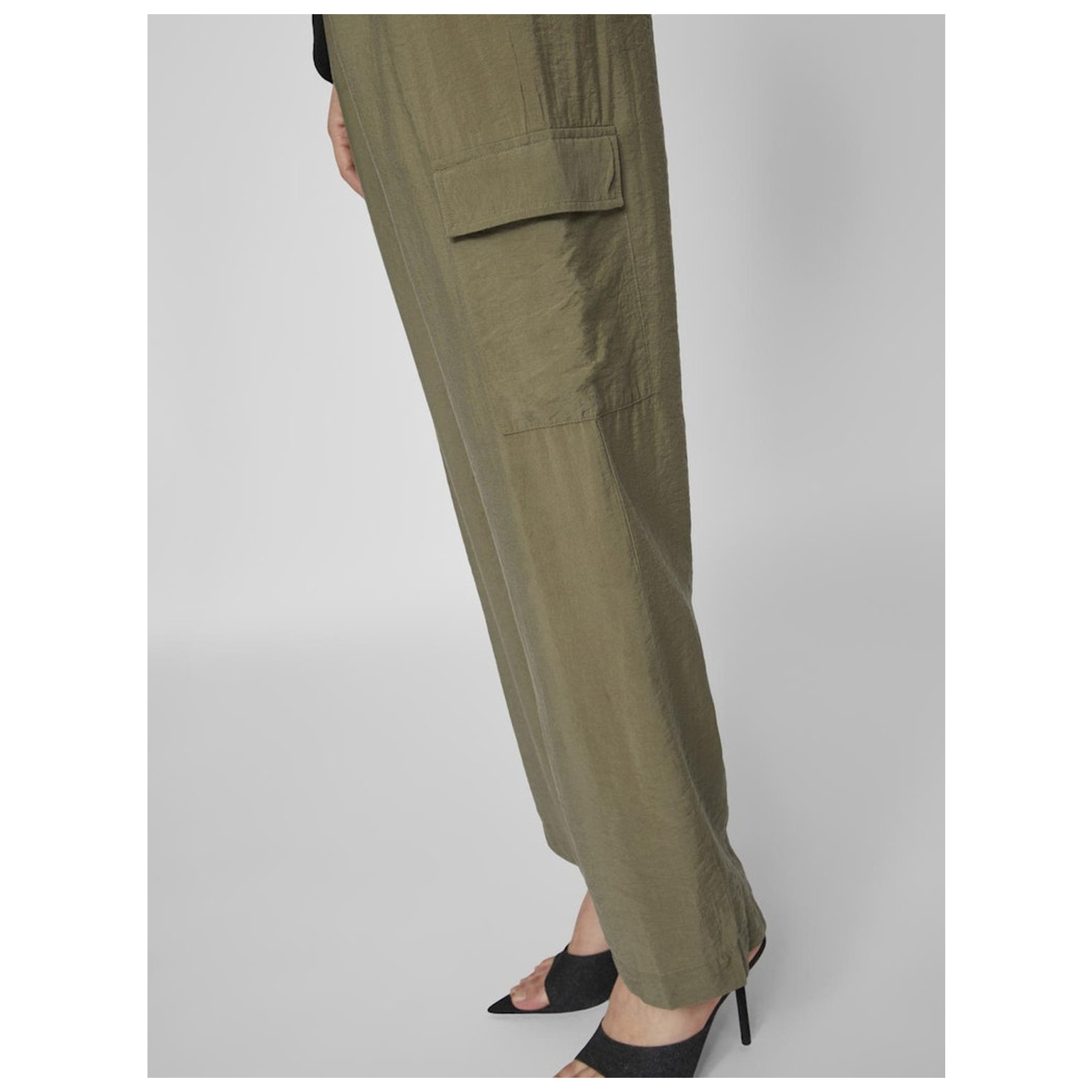 Vila VISUVA STRAIGHT HW CARGO PANTS