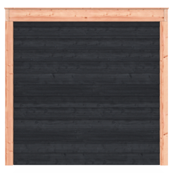 Tuinhuis Douglas Zwart Zweeds Rabat 545x255cm a-symmetrisch
