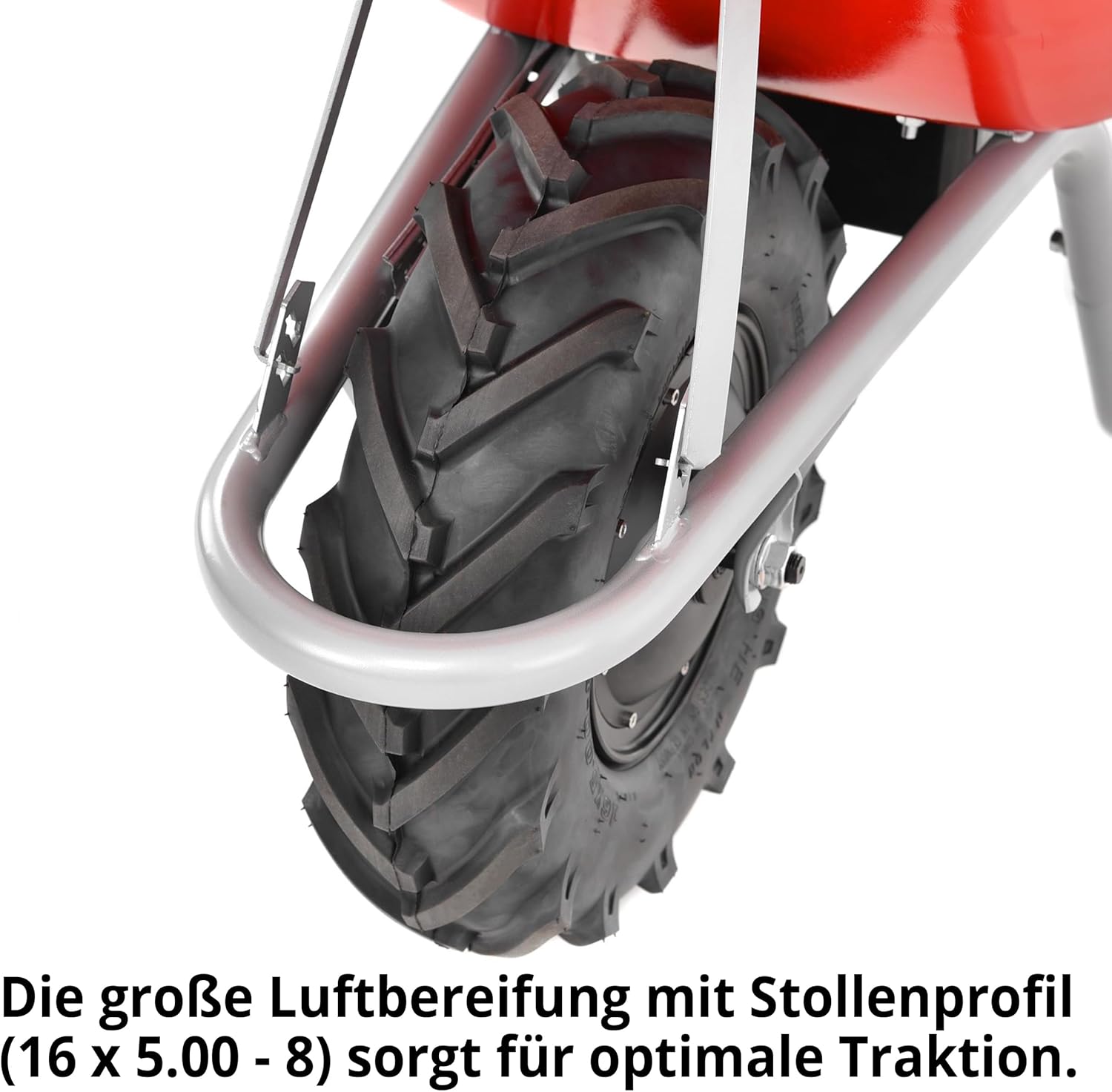 HECHT elektrische Schubkarre mit 80 Liter – 260 kg Tragkraft – 280 W Motor –Luftreifen auf Stahlfelge – pulverbeschichtete Stahlwanne – Motorschubkarre – Gartenkarre elektrisch – Elektro Dumper