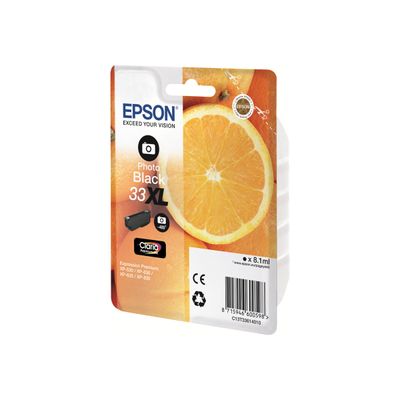 Epson 33XL Oranges - noir photo - cartouche d'encre originale