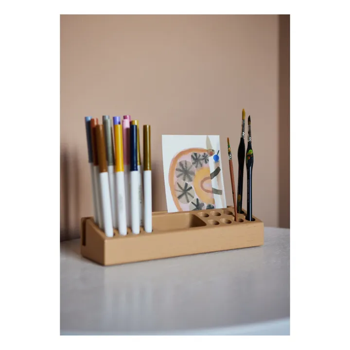 Nofred Porte crayon en bois de frêne | Beige