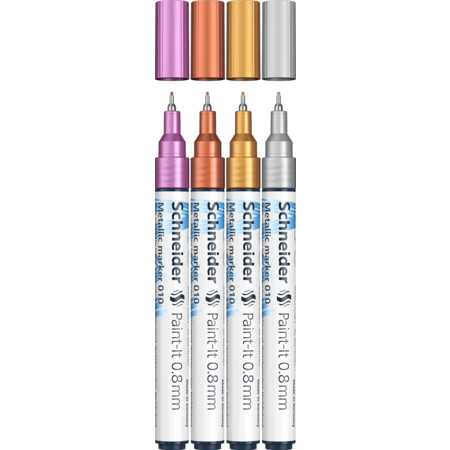 Schneider Paint-It 010 0.8 mm Set 1 Metallicmarker - 0.8 mm