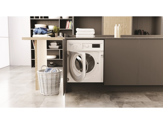 HOTPOINT - Lave linge encastrable BIWMHG81485EU, 8 kgs, 1400tr/mn,