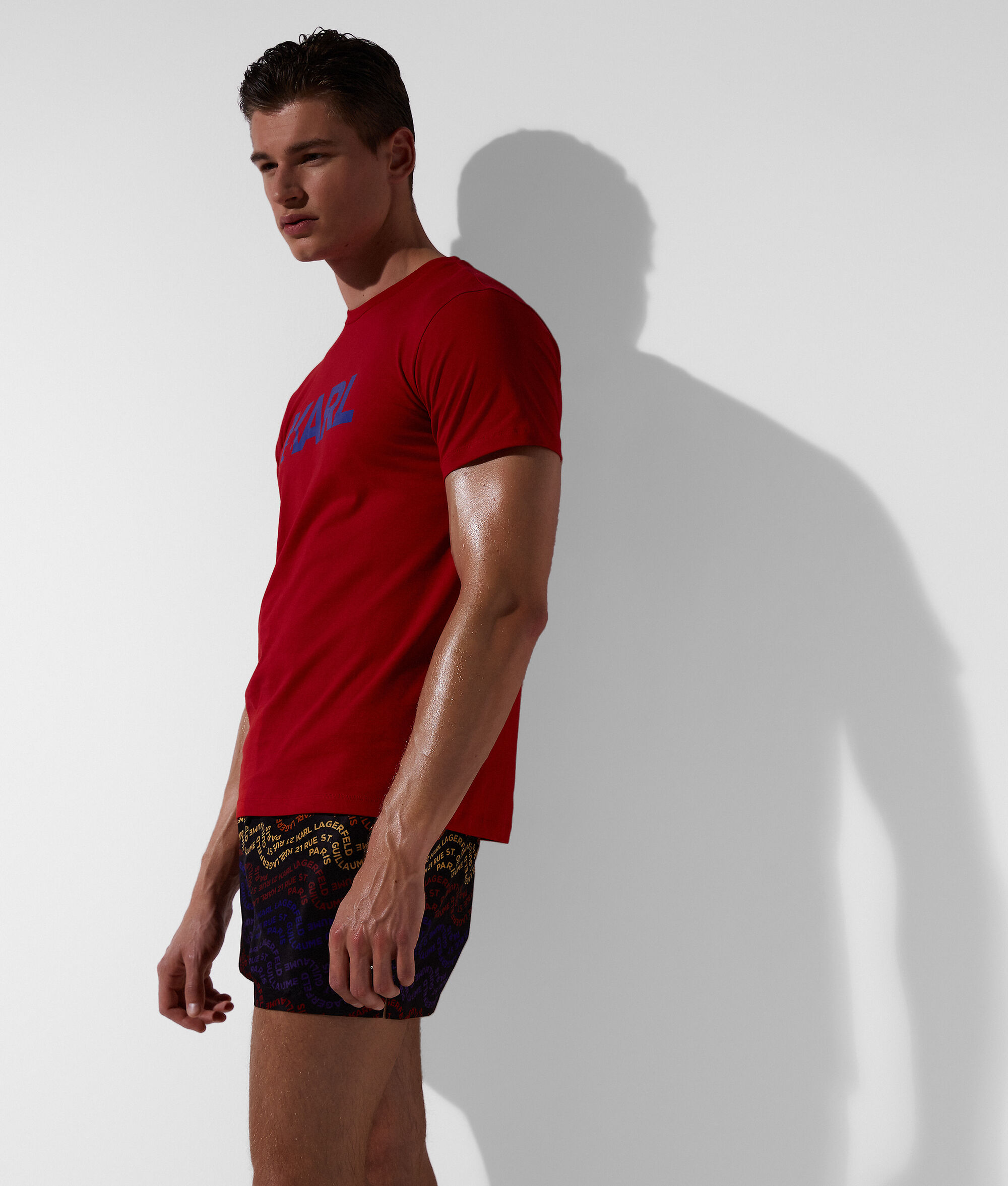 T-SHIRT DE PLAGE À LOGO KARL