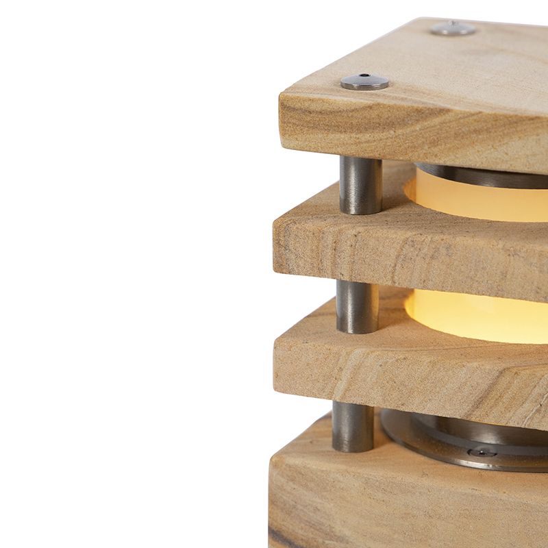 Moderne staande buitenlamp zandsteen 40 cm - Grumpy
