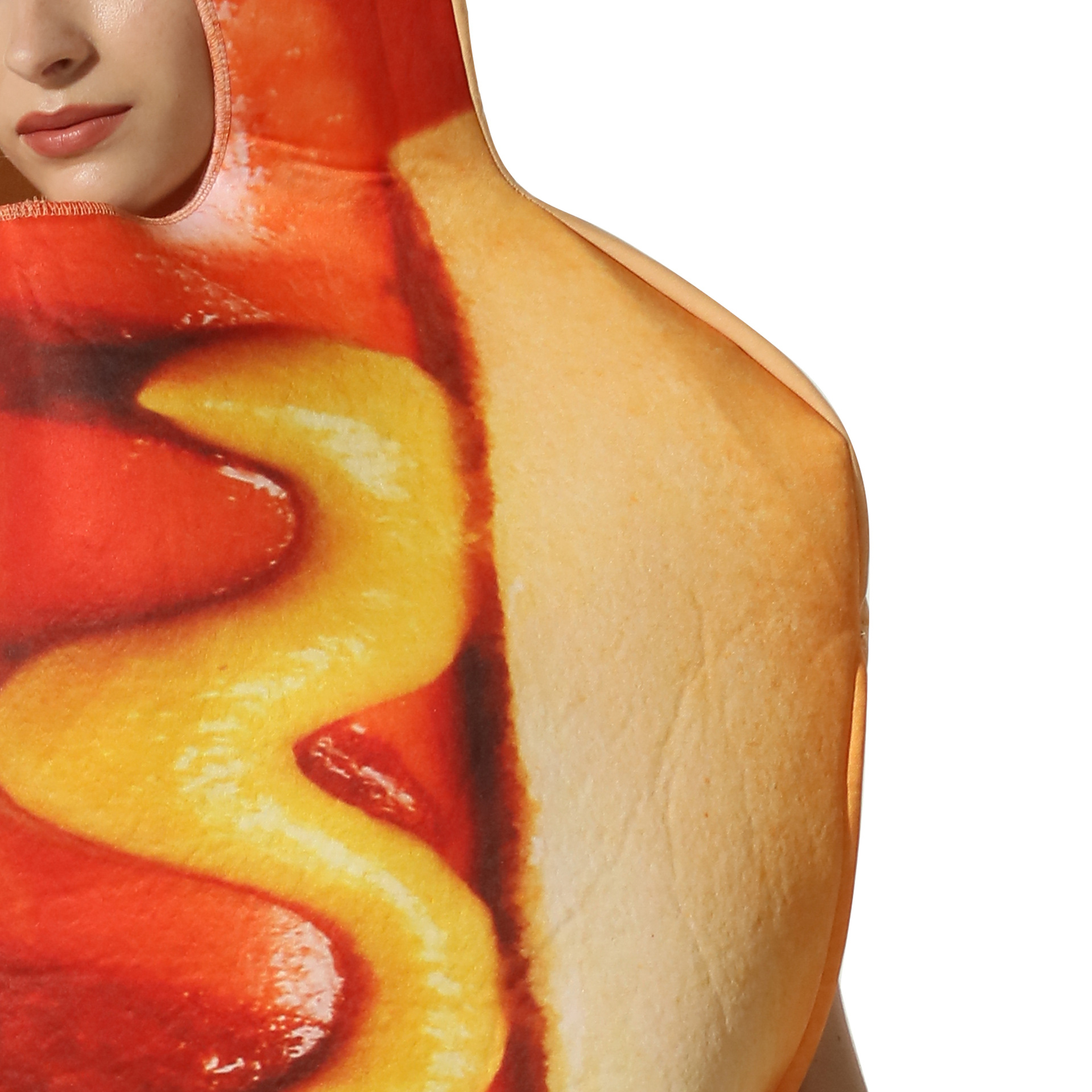 (175-180cm) Fasnachts Erwachsenen Kostüm Hot Dog Verkleidung für Motto Partys / Halloween - Bunt