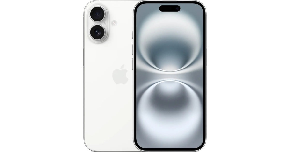 AppleiPhone 16 smartphone  (Wit, 128 GB, iOS)