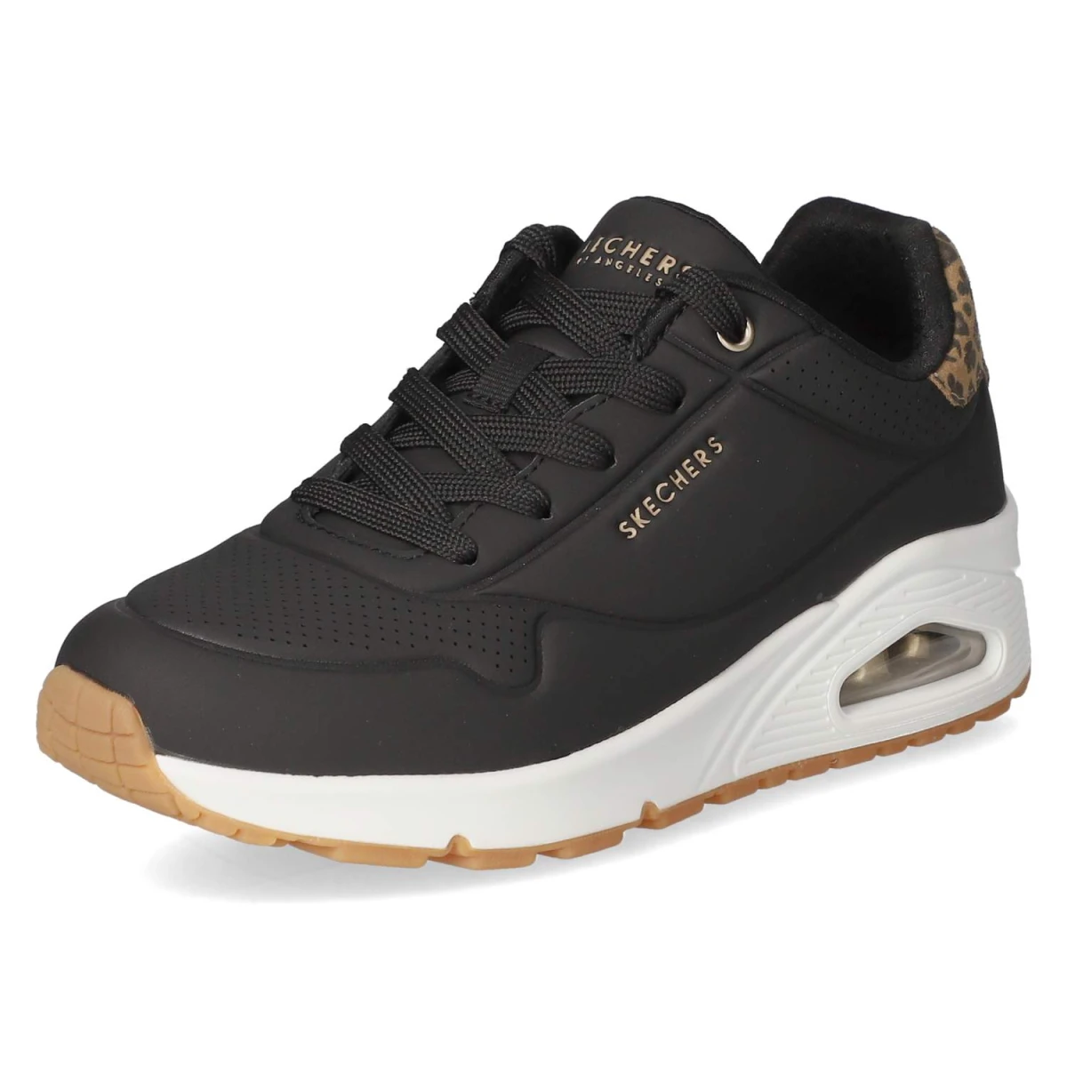 SkechersLow Sneaker JUNGLE NITE - BLACK/LEOPARD