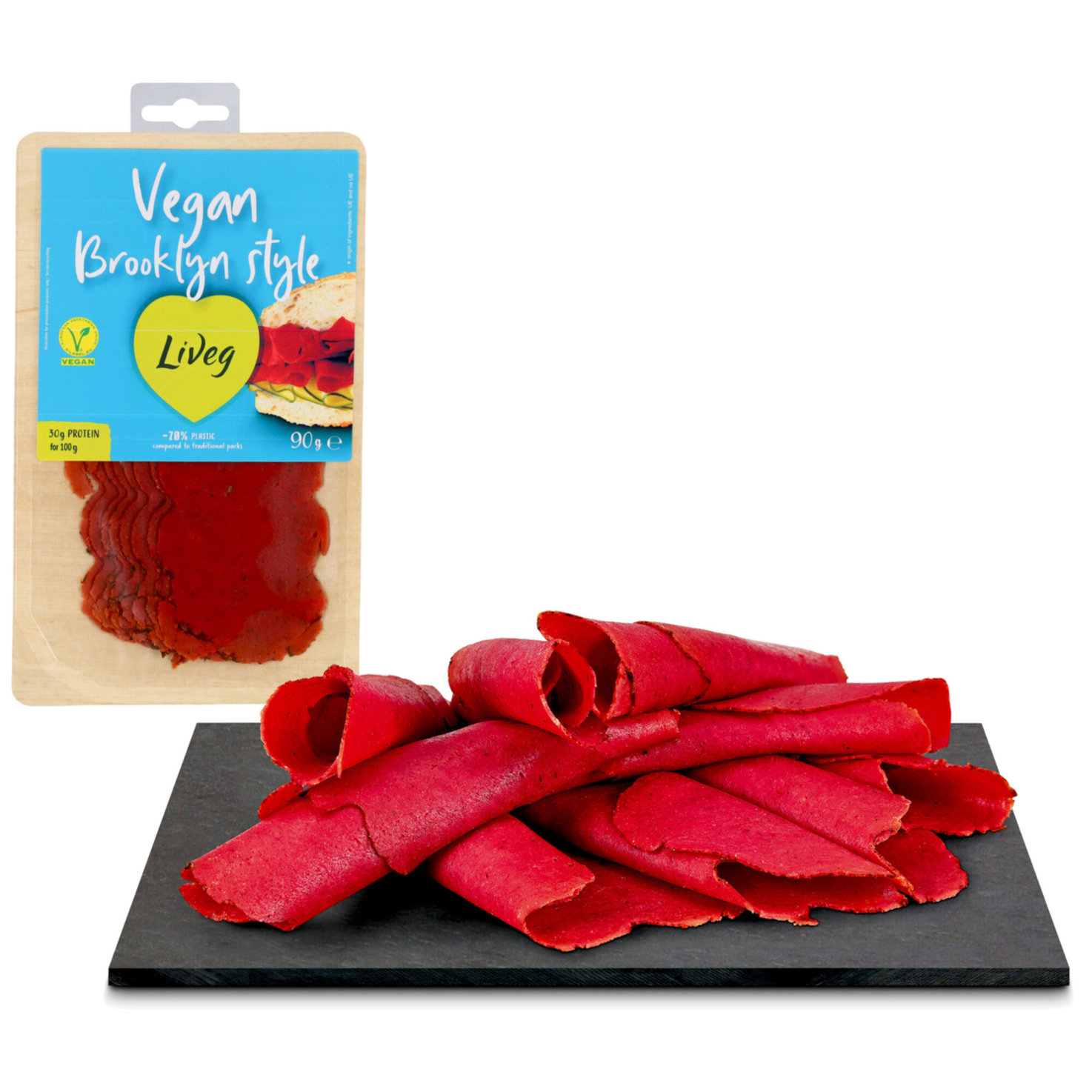 Liveg vegane Alternative zu Pastrami -