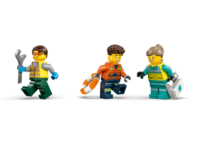 LEGO Vliegtuig, servicewagen en hovercraft remix (60505)
