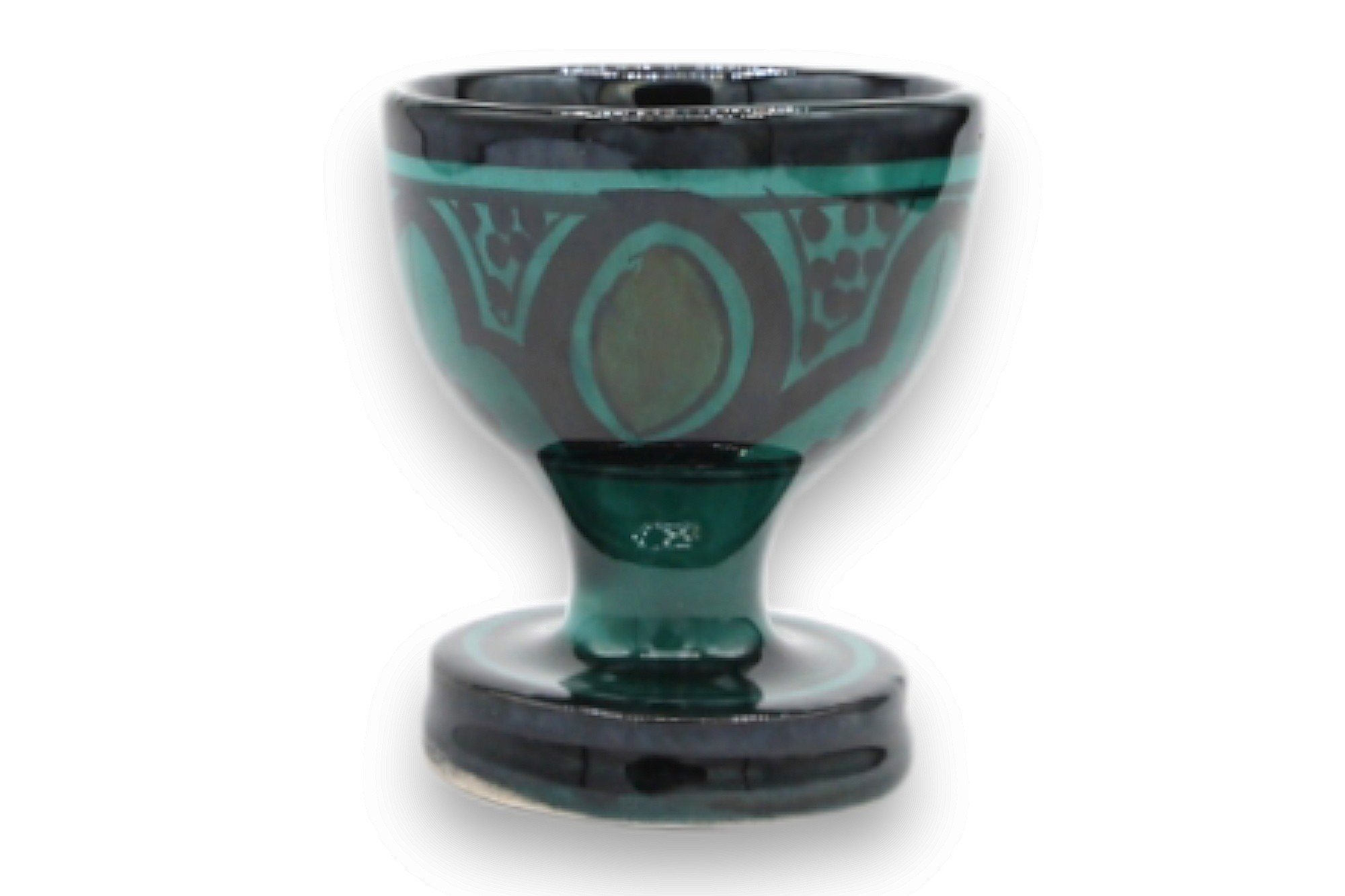 Keramik-Eierbecher, grün, Ø 5 cm, H 7 cm zu 3,80
