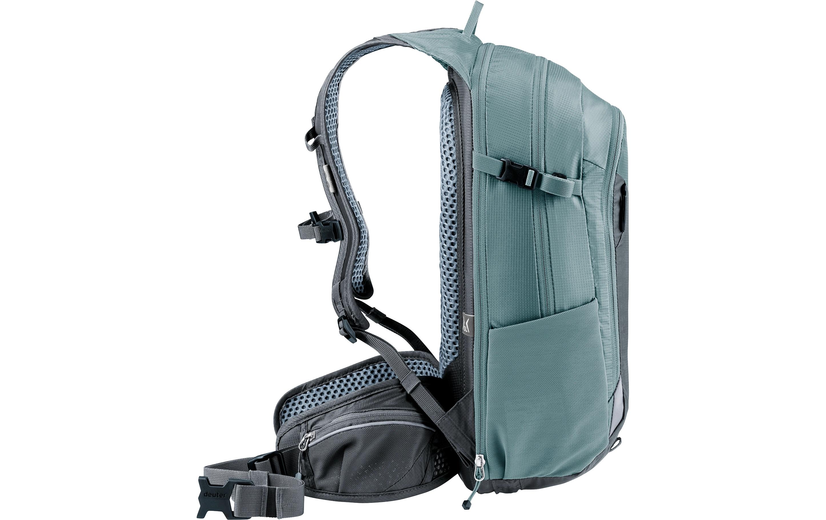 Rucksack Compact 12+3 SL Dunkelgrau/DunkelgrünMountainbike-Rucksack