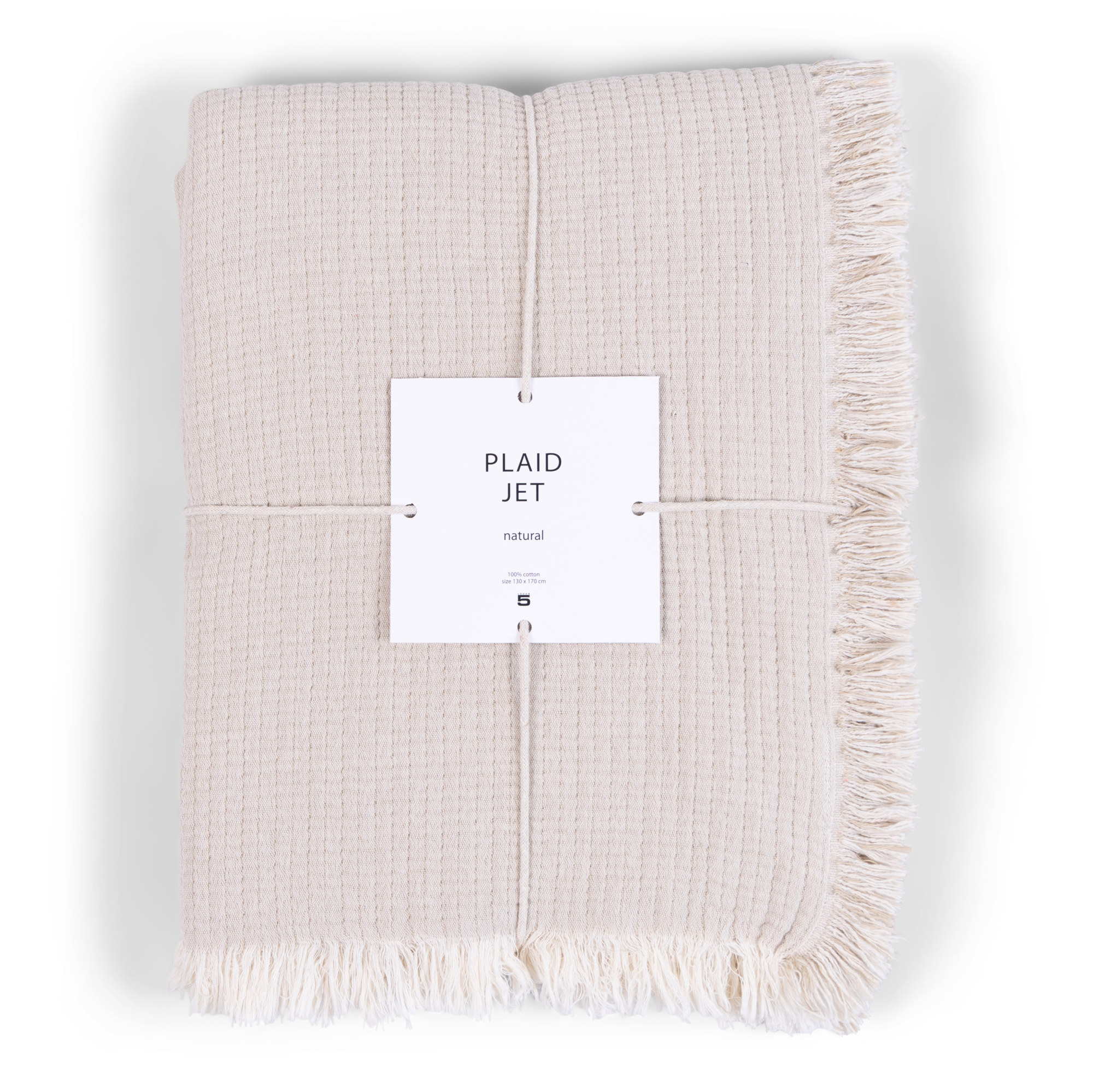 Plaid Jet natural 170x130 cm