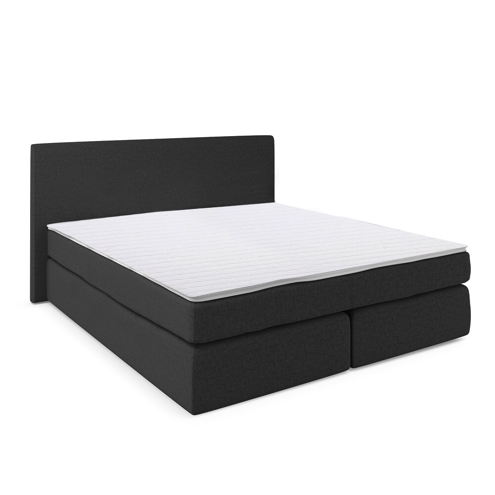 VitaliSpa Boxspringbett Doppelbett Polsterbett 140x200 Komfortschaum Topper